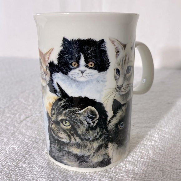 Vintage Dunoon Stoneware Cats’ By Deborah Pope Mug Coffee Cup - Picture 11 of 11